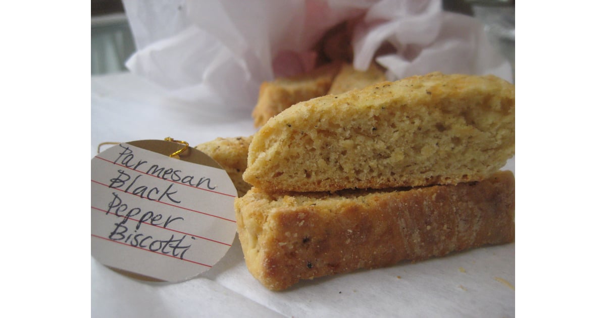 12 Days of Edible Gifts Parmesan Black Pepper Biscotti POPSUGAR Food