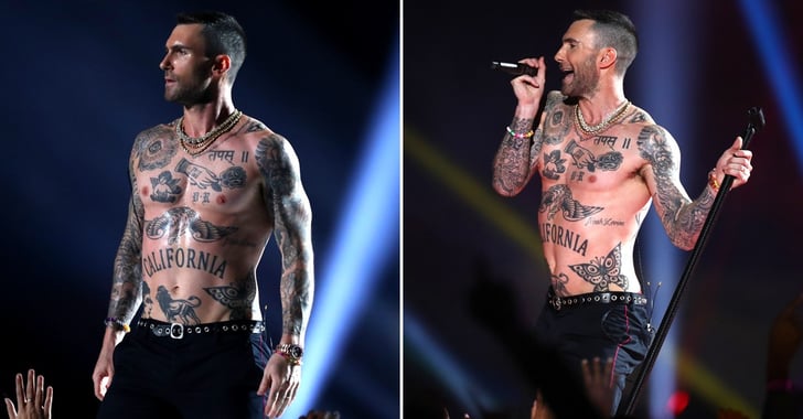 Adam Levine Shirtless Pictures POPSUGAR Celebrity