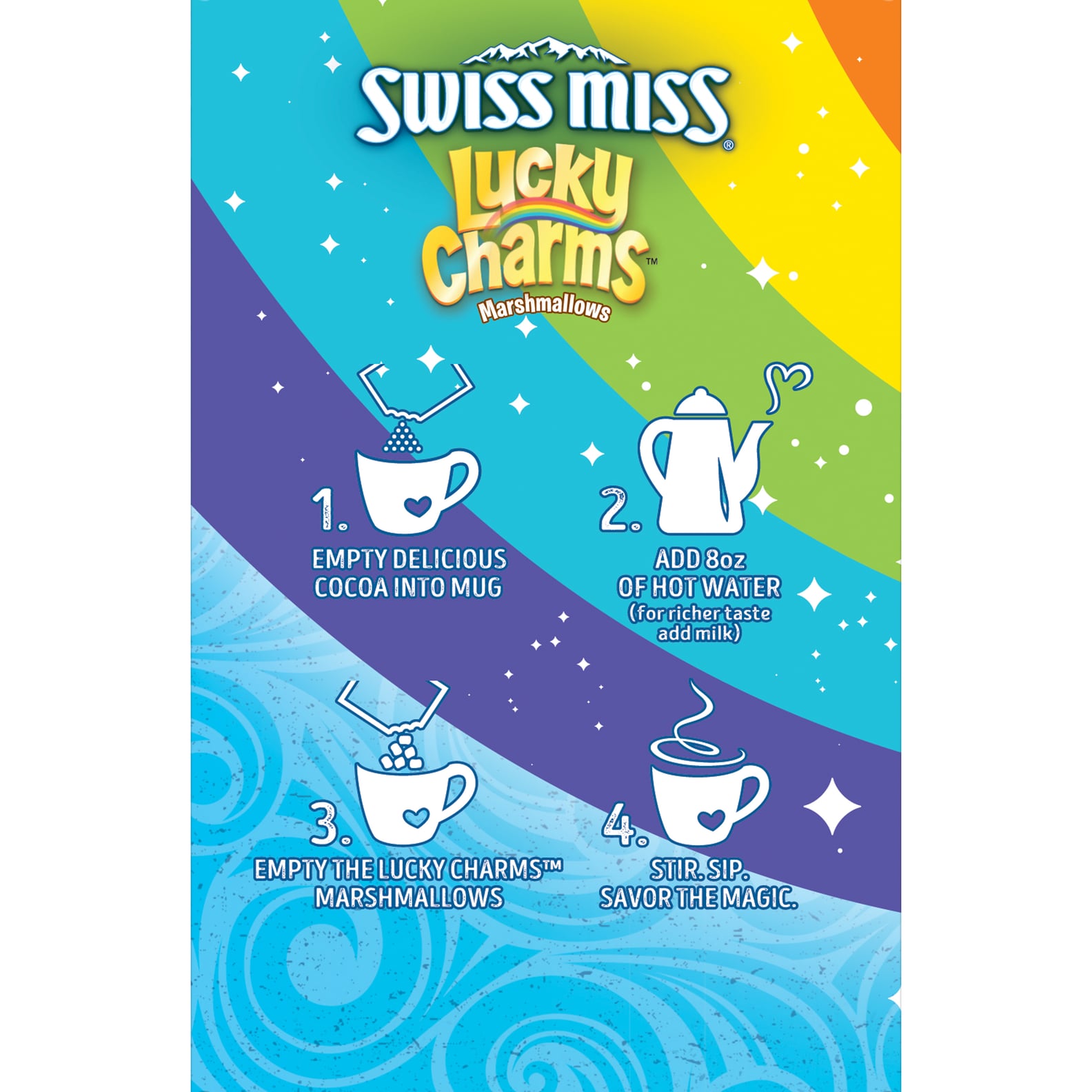 Swiss Miss Hot Chocolate With Lucky Charms Marshmallows Ps Food