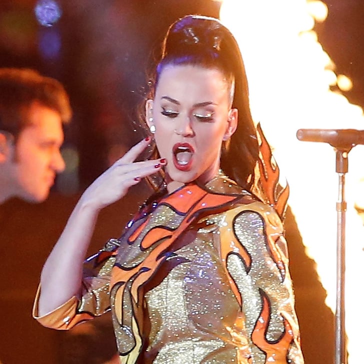 Katy Perrys Makeup At Super Bowl 2015 Popsugar Beauty 