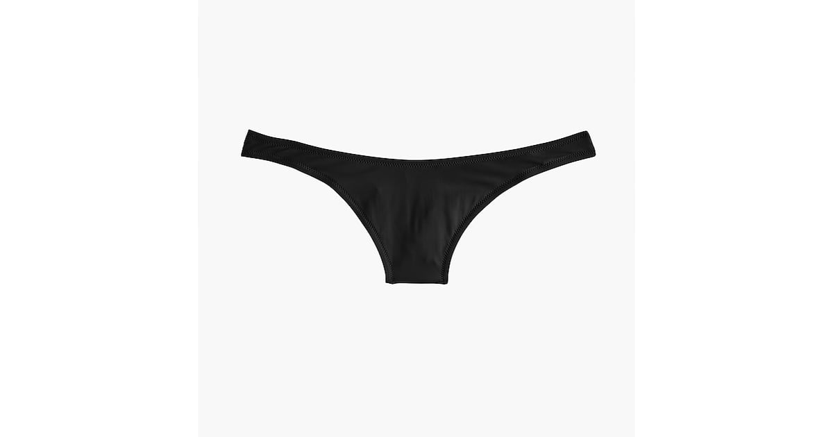 J Crew Women S High Leg Bikini Bottom Sienna Miller S Black