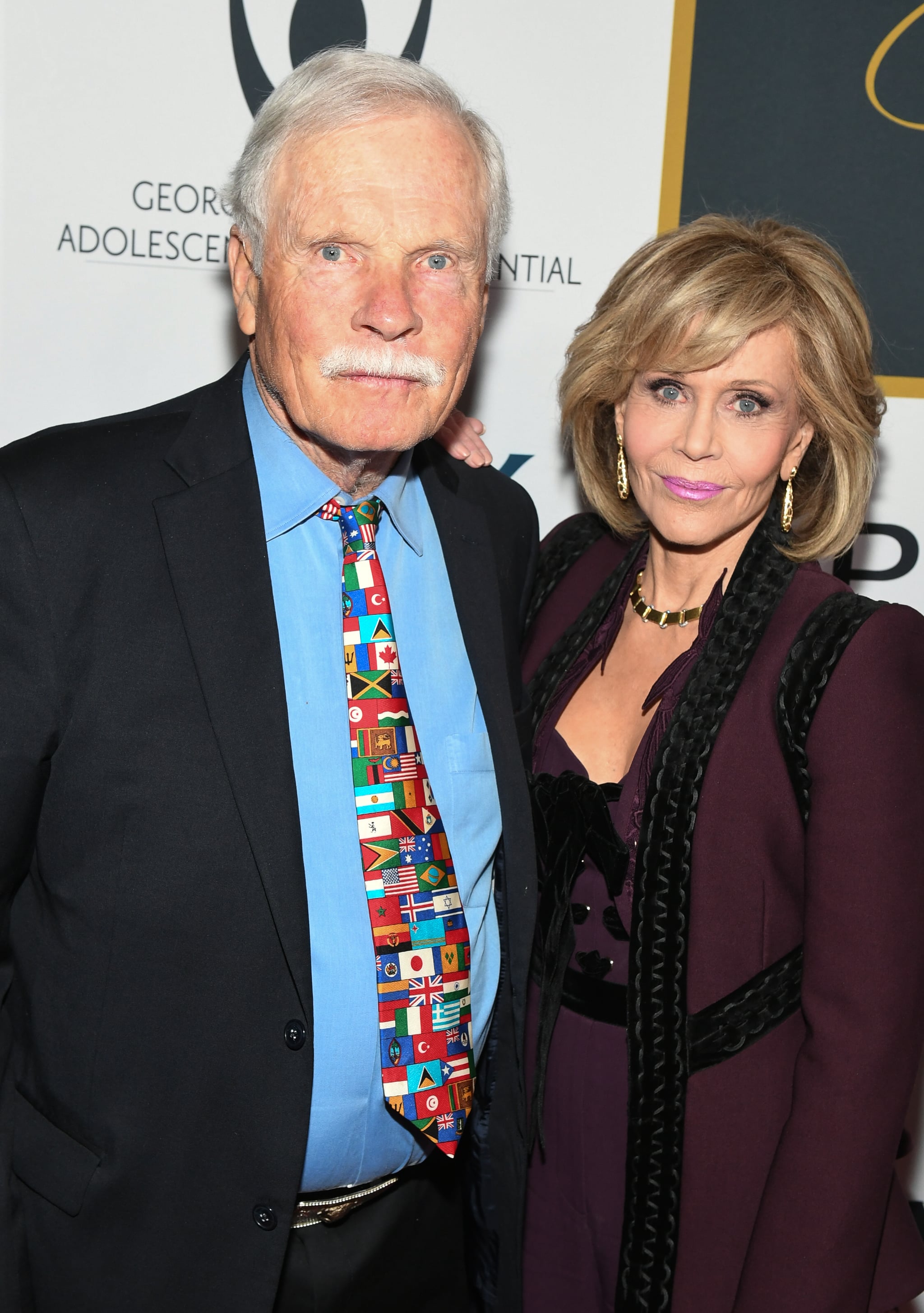 Jane Fonda mit cooler, Verlobte (m) Richard Perry 