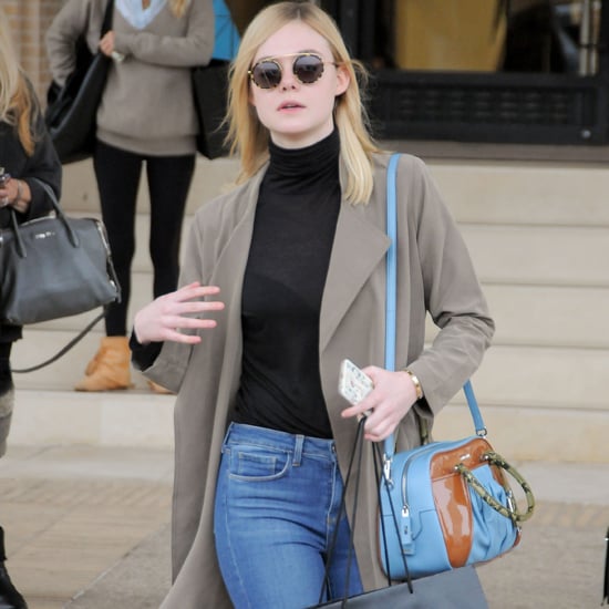 Elle Fanning Carrying a Miu Miu Bag