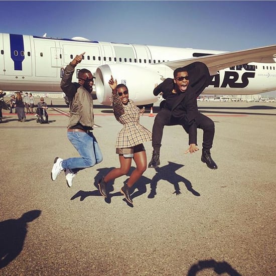 The Star Wars: The Force Awakens Cast Hanging Out