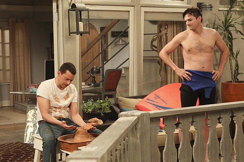 Two And A Half Men Shirtless TV Scenes In 2014 POPSUGAR