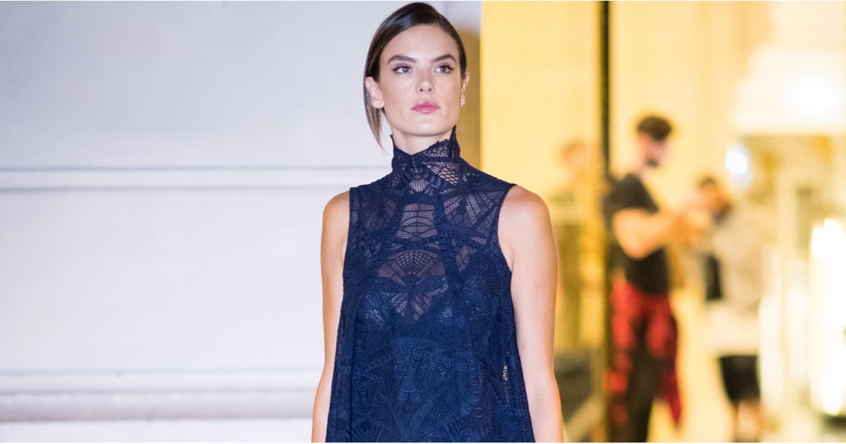 Alessandra Ambrosio At Paris Fashion Week Spring 2017 POPSUGAR Latina