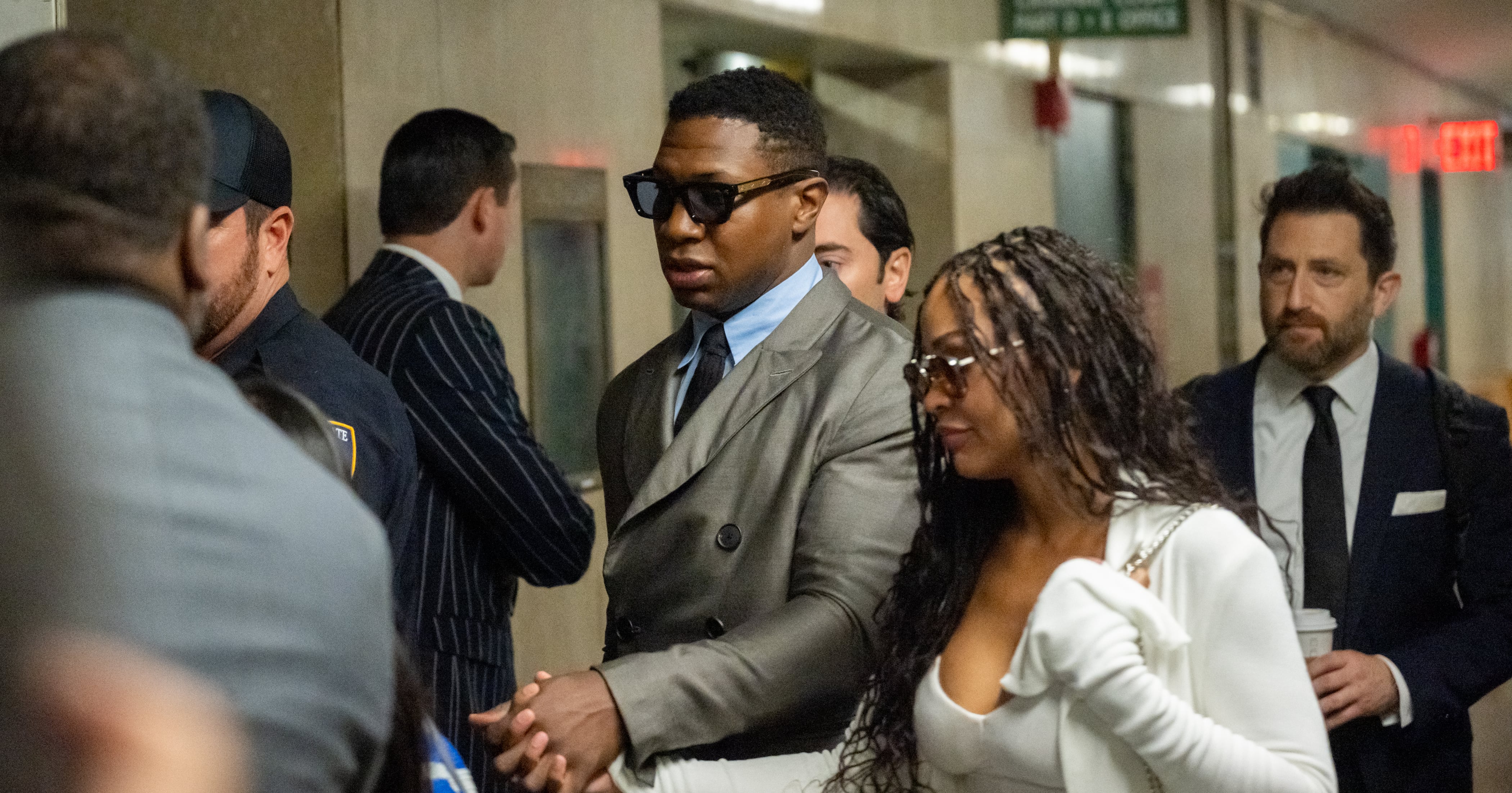 Jonathan Majors And Meagan Good Appear In Nyc Court Together Popsugar