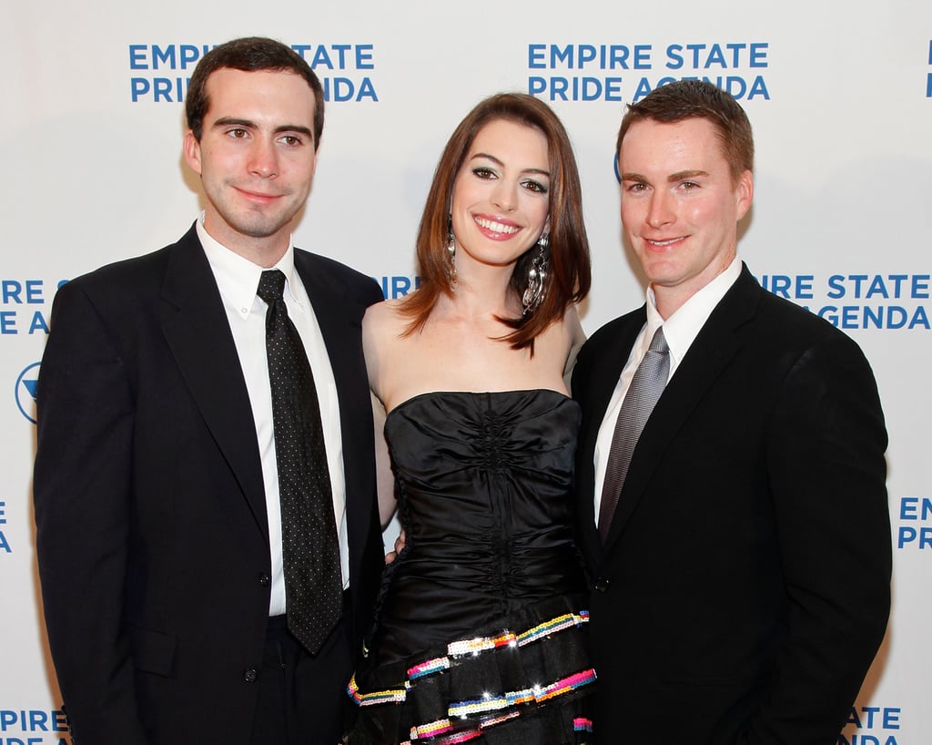 Photo of Anne Hathaway  & her Brother  Michael Hathaway