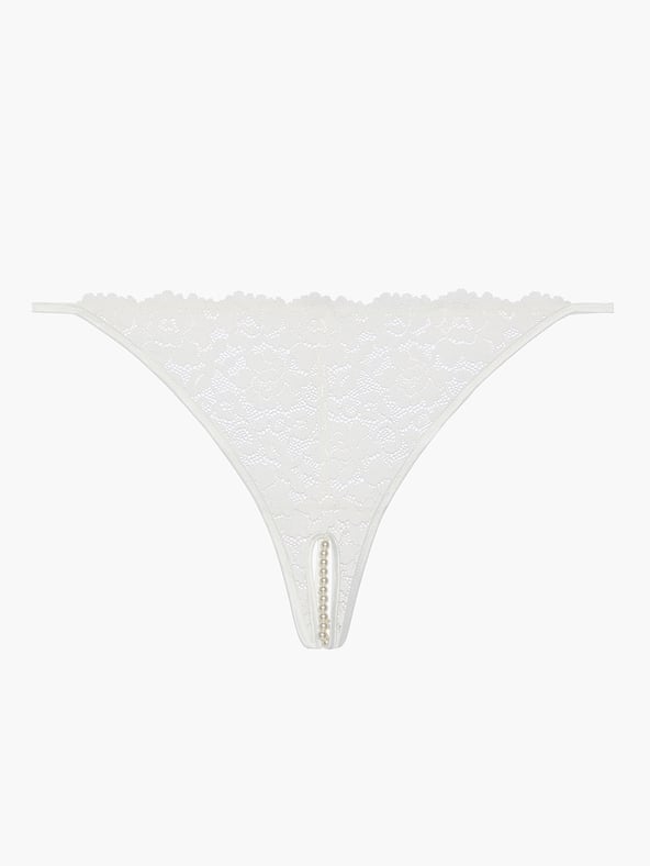 A Lingerie Gift Savage X Fenty Crotchless String Of Pearls Thong