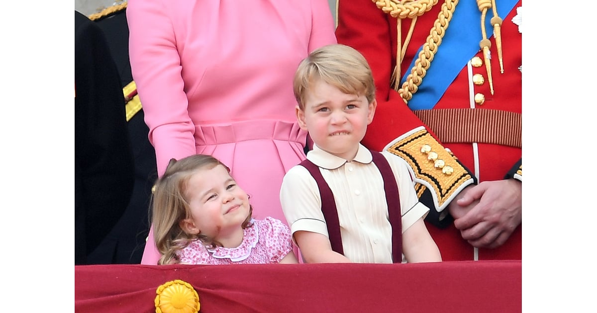 Prince George Princess Charlotte Trooping The Colour Popsugar 33672 Hot Sex Picture