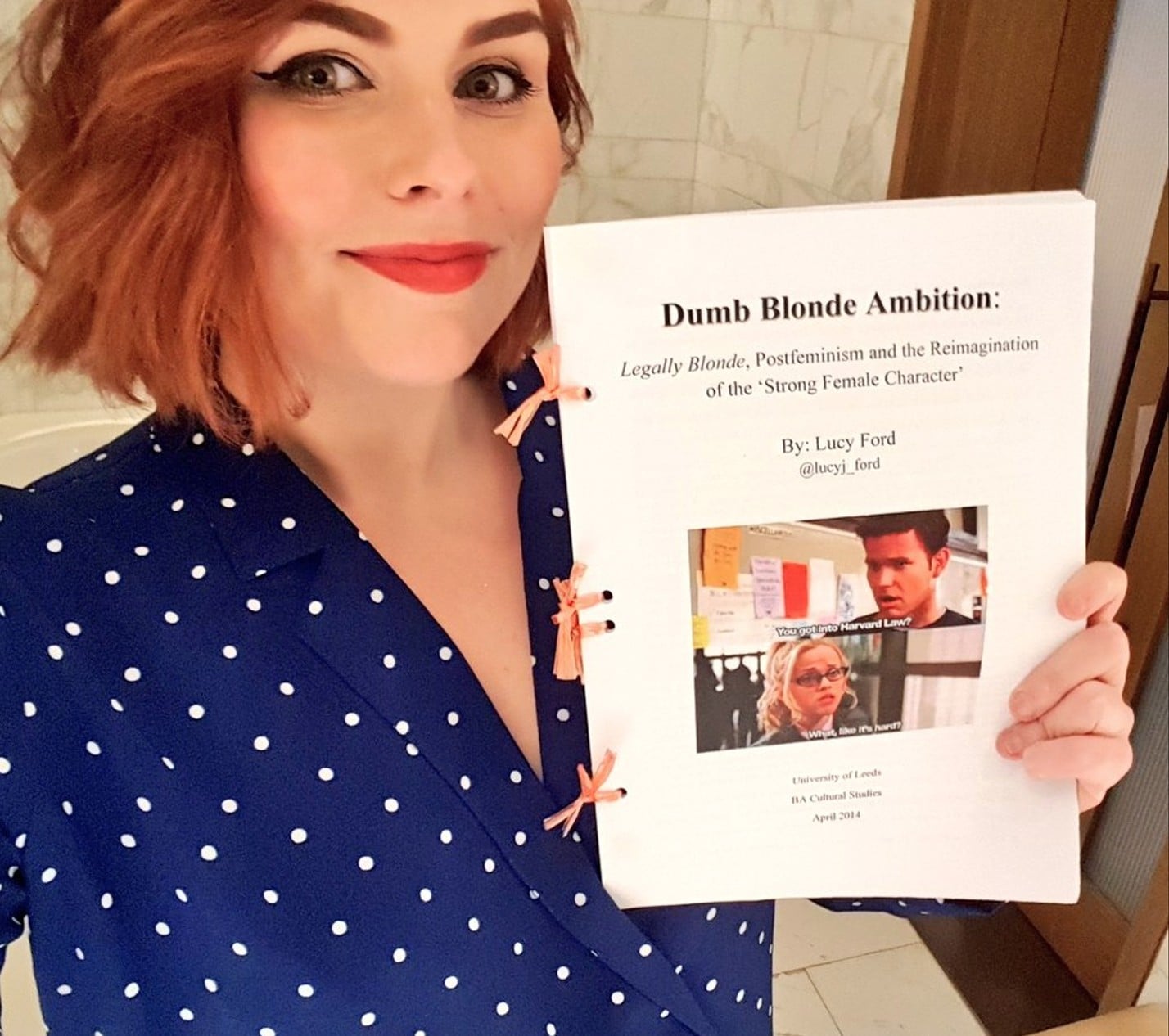 Reese Witherspoon Fan Gives Her Legally Blonde Dissertation POPSUGAR