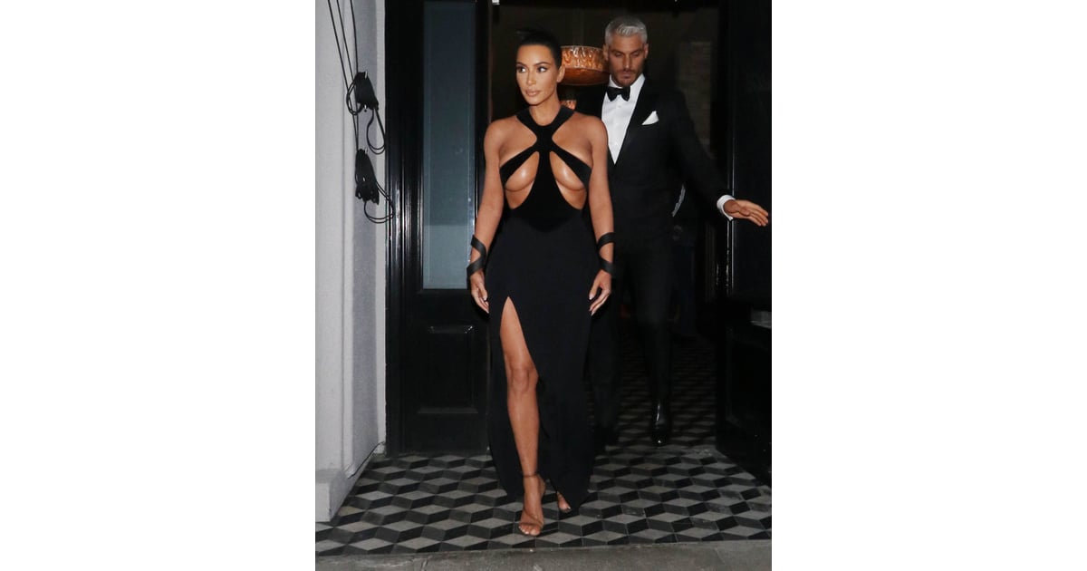 Kim Kardashian Wearing A Vintage Thierry Mugler Gown Vintage Outfit