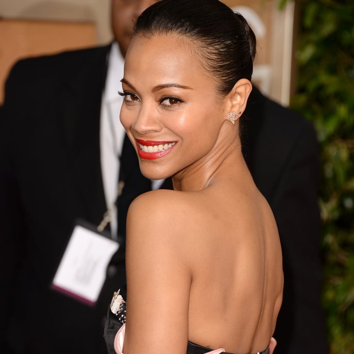 Zoe Saldana Dress on Golden Globes 2014 Red Carpet | POPSUGAR Fashion