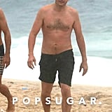 Ashton Kutcher Shirtless On The Beach In Brazil Oct Popsugar Celebrity