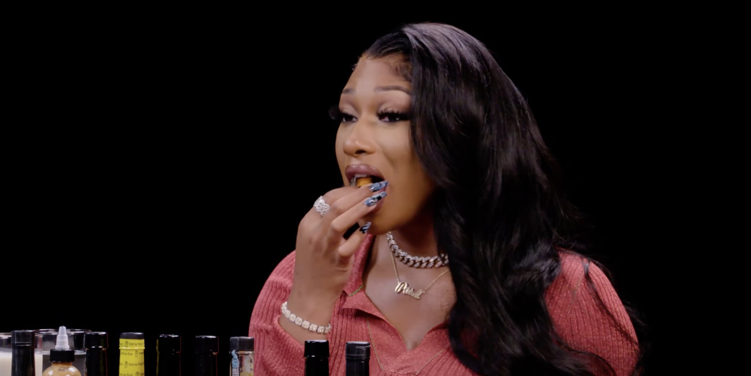 Watch Megan Thee Stallion Eat Spicy Wings In Hot Ones Video Ps Celebrity