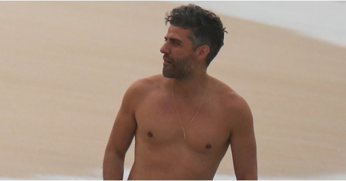 Oscar Isaac Shirtless In Hawaii Pictures March Popsugar Celebrity