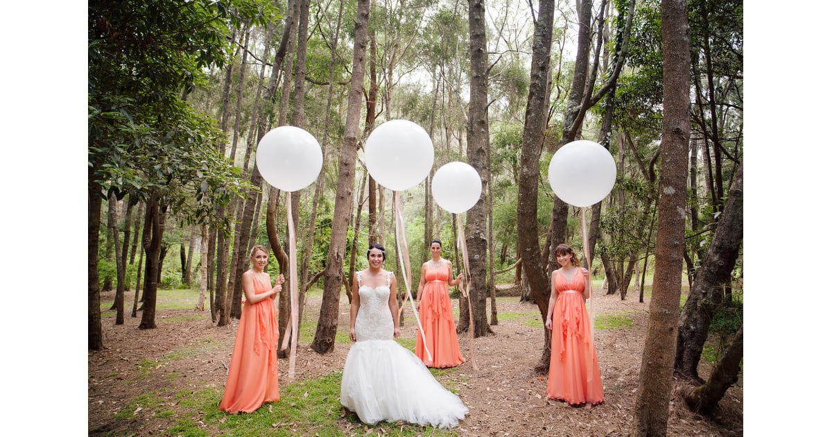 Balloon Babes Creative Bridesmaid Photos Popsugar Love Sex Photo