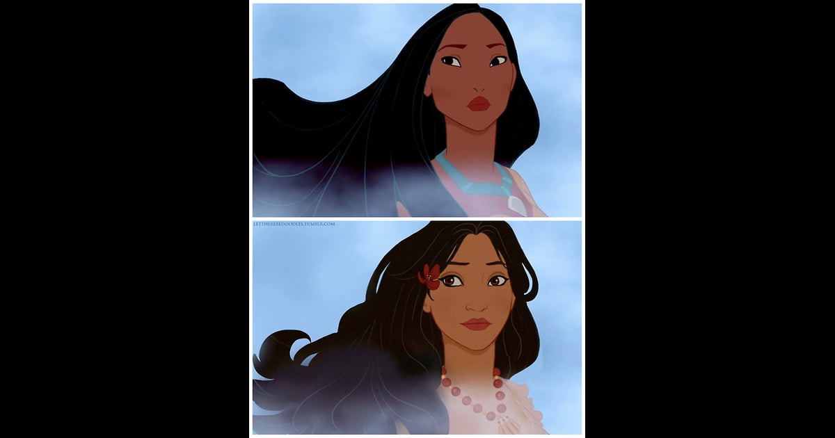 Pocahontas As A Different Race Disney Princesses Like Youve Never Seen Them Popsugar Love And Sex 5633