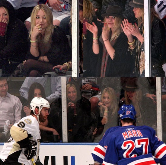 Olsen Cheers Rinkside Before the Red Carpet Championship