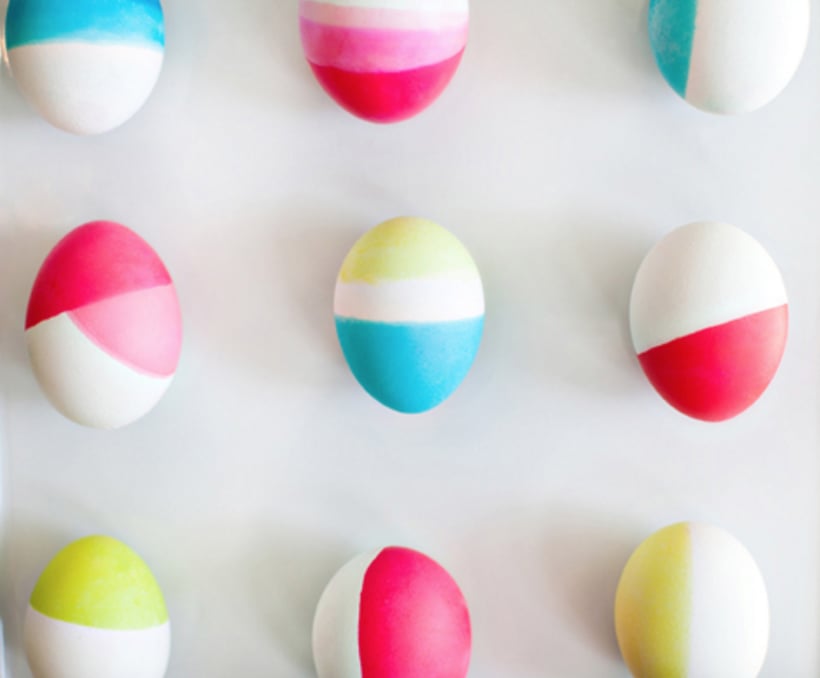 Neon Dipped Eggs 25 Eggcellent Easter Egg Craft Ideas For Kiddos