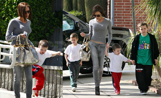 Posh Makes Sure Her Boys Know Their Floor Exercises Posh Makes Sure Her Boys Know Their Floor Exercises