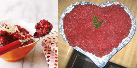 Theirs vs. Mine: Beet and Cheddar Risotto Theirs vs. Mine: Beet and Cheddar Risotto