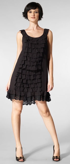 The Look For Less: Juicy Couture Cascading Ruffle Dress The Look For Less: Juicy Couture Cascading Ruffle Dress