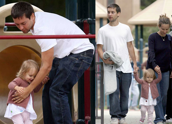 Tobey Maguire and Ruby Sweetheart in Coldwater Park Tobey Maguire and Ruby Sweetheart in Coldwater Park