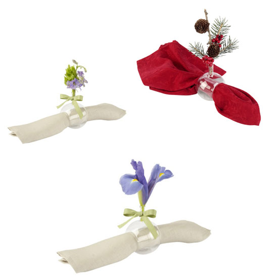 Napkin Rings With Bud Vases: Love It or Hate It? Napkin Rings With Bud Vases: Love It or Hate It?