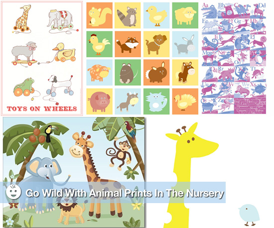Animal Print Nursery Wall Art Animal Print Nursery Wall Art