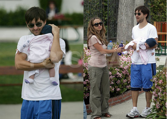 Tobey Is a Very Hands-On Dad Tobey Is a Very Hands-On Dad