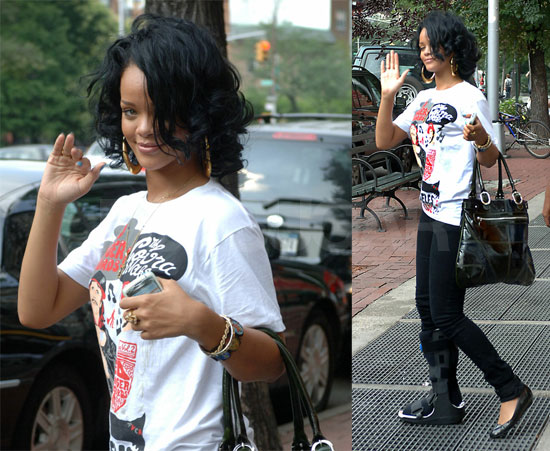 Rihanna Makes The Giant Boot Look Hot Rihanna Makes The Giant Boot Look Hot
