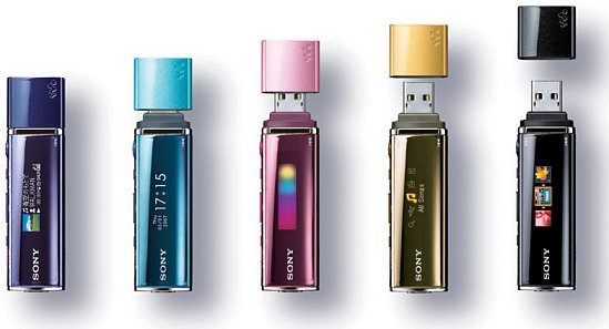 Hot Metallic Music Players From Sony Hot Metallic Music Players From Sony