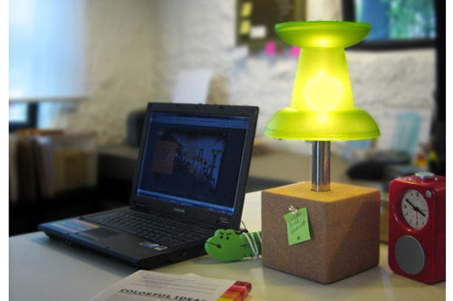 Push-pin Night Stand And Lamp Push-pin Night Stand And Lamp