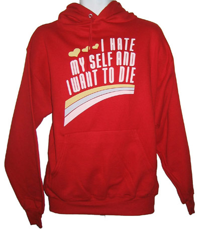 Product of the Day I Hate Myself and I Want to Die Hoodie POPSUGAR