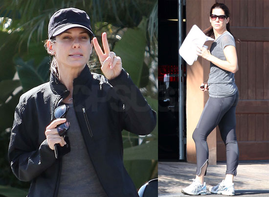 Photos of Sandra Bullock at the Gym Before the Oscars | POPSUGAR Celebrity