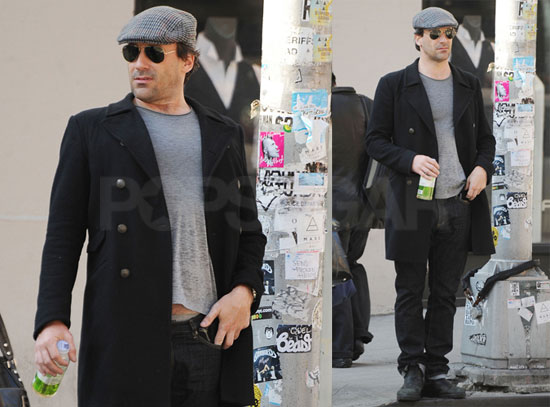 Photos of Mad Men's Jon Hamm Walking in NYC and Showing Some Skin ...