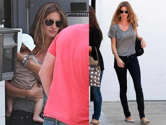 Photos of Gisele Bundchen With Benjamin in LA | POPSUGAR Celebrity