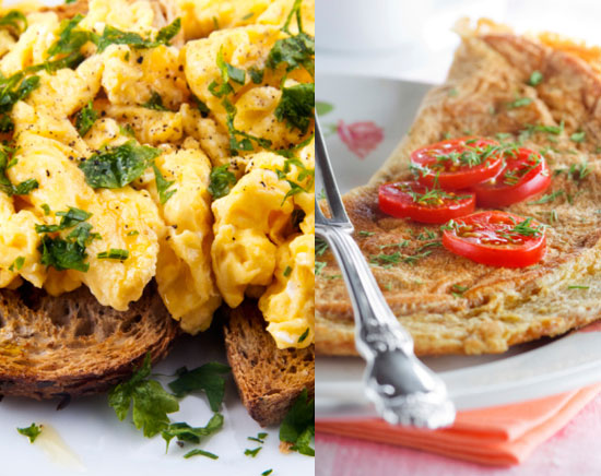 Would You Rather Eat Scrambled  Eggs  or an Omelette  