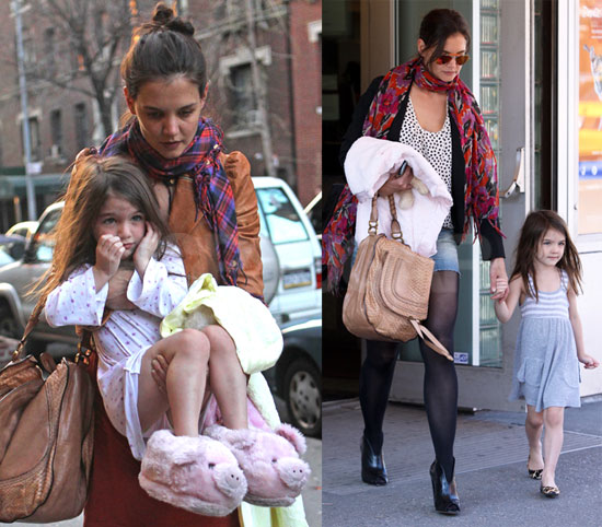 Photos Of Suri Cruise In Her Slippers And On A Playdate In Nyc With Katie Holmes Popsugar
