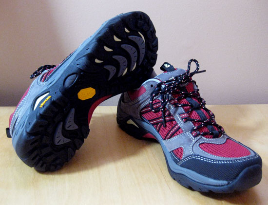 colorful hiking shoes