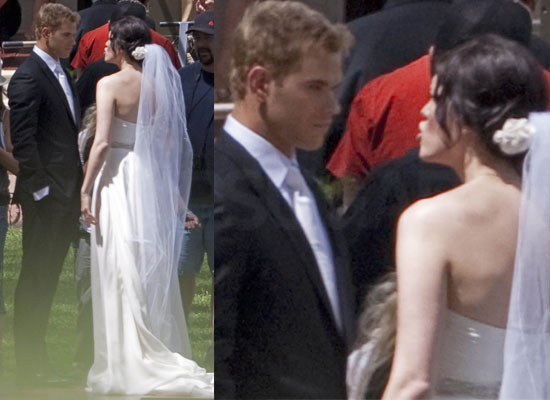 Photos Of Kellan Lutz Getting Married To Mandy Moore On The Set Of Love Wedding Marriage Popsugar Celebrity Uk