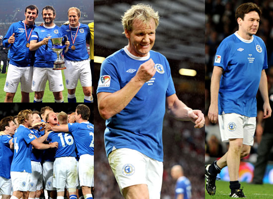 Pictures Of Soccer Aid 2010 Match Robbie Williams James Corden