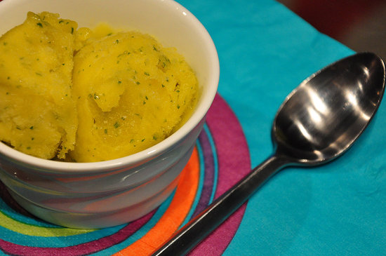 Simple Mango Mint Sorbet Recipe