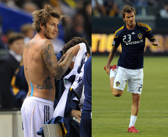 Pictures Of David Beckham Shirtless At His First Match Back For La