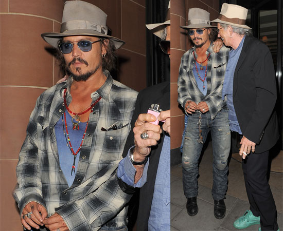 Pictures of Johnny Depp and Keith Richards Out in London | POPSUGAR ...