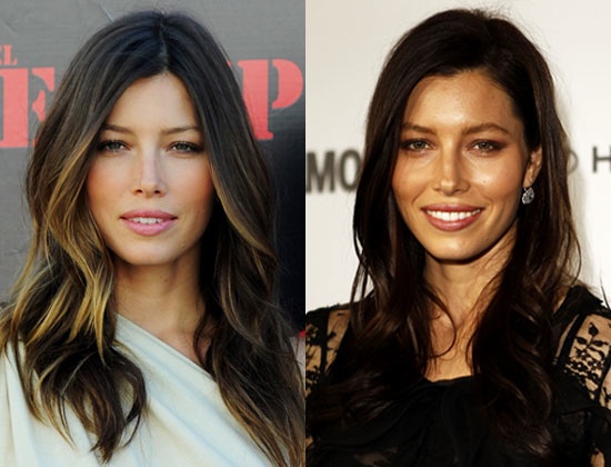 Picture Of Jessica Biel With New Dark Brown Hair Popsugar Beauty