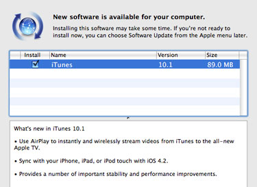 itunes 10.1 scarica