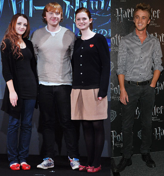 Pictures Of Rupert Grint Bonnie Wright Evanna Lynch In Japan Tom Felton In Mexico For Harry Potter And The Deathly Hallows Popsugar Celebrity Uk