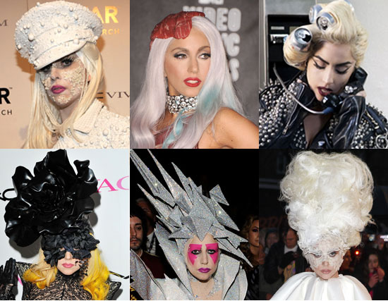 Lady Gaga's Wildest Looks of 2010 | POPSUGAR Beauty